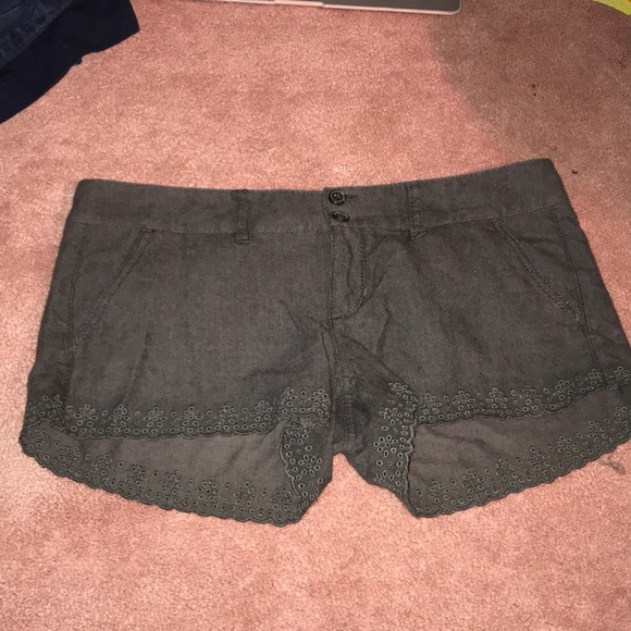 American Eagle Outfitters Pants - American Eagle Dark Gray Shortie Shorts